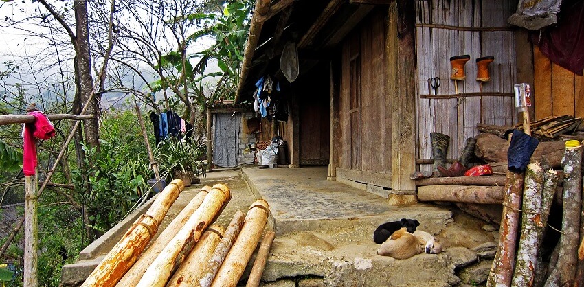 Maison typique dans les régions reculées du nord