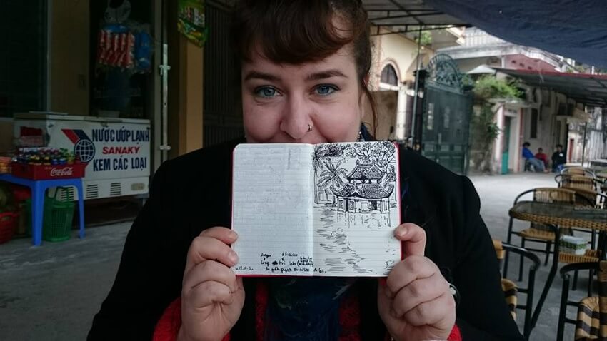 Dessin Chua Thay par une voyageuse française
