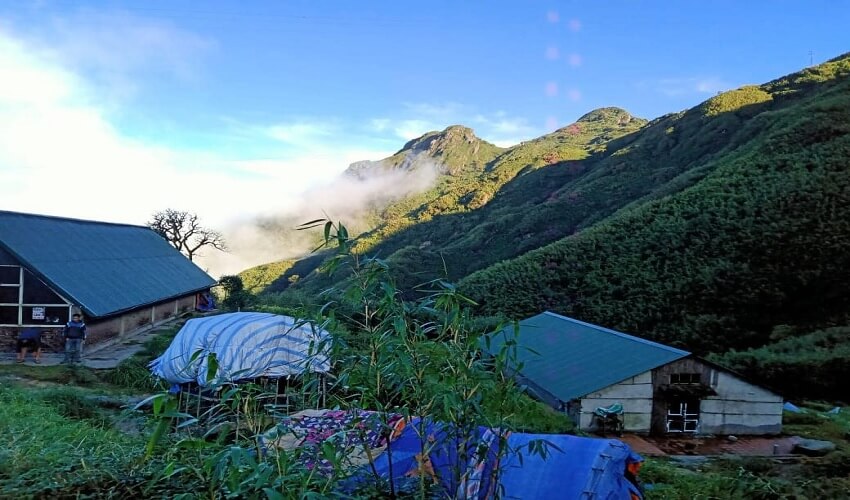 Structure de repos à 2.800 mètres