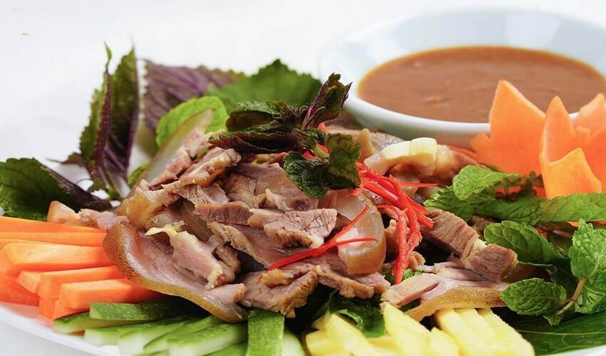 Carpaccio chèvre au citron style Ninh Binh