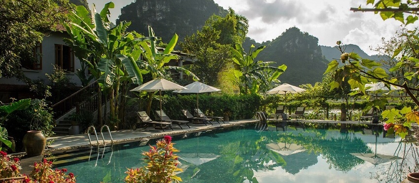 Tam Coc Garden propose un style boutique-hôtel dans le paysage unique