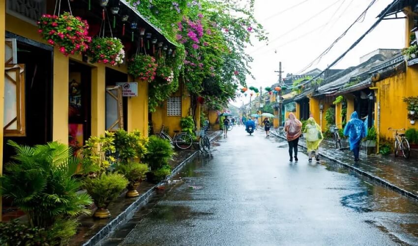 La visite est moins intéressante sous la pluie